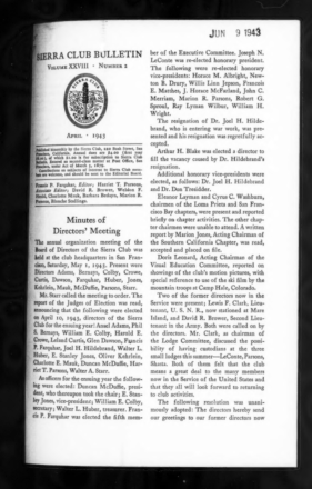 Sierra Club Bulletin 1943 Vol 28 No 2 April thumbnail